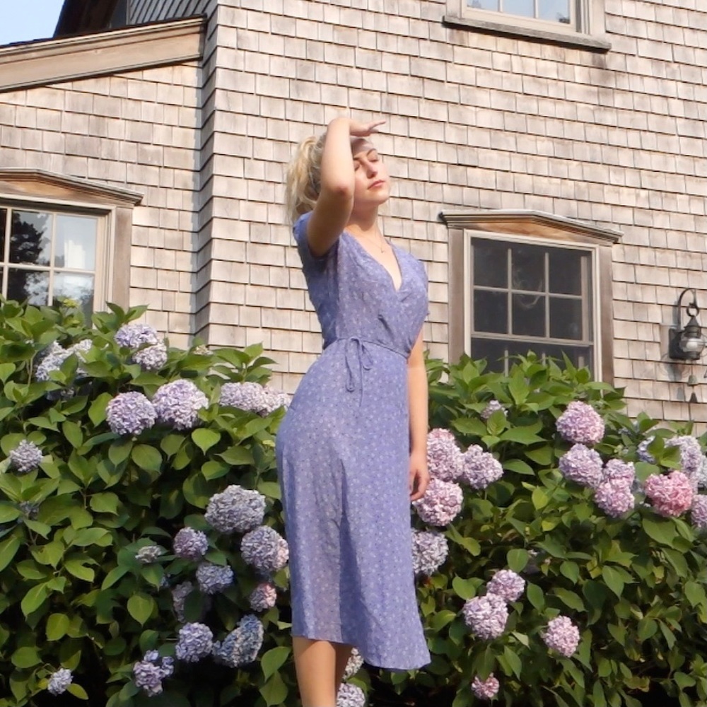 Realisation Par Lavender Wrap Midi Dress